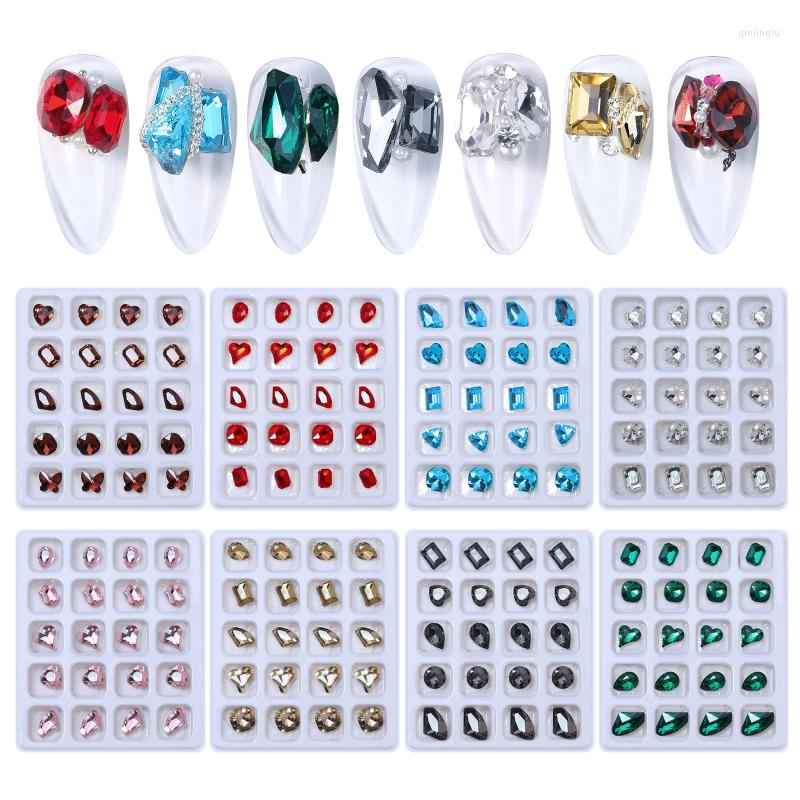 Nail Art Decorations 20 Grids Shiny Charms 3D Rhinestone AB Crystals Manicure Decoration Gem Strass For Clothing Accessories
Nail Art Decorations 20 Grids Shiny Charms 3D Rhinestone AB Crystals Manicure Decoration Gem Strass For Clothing Accessories