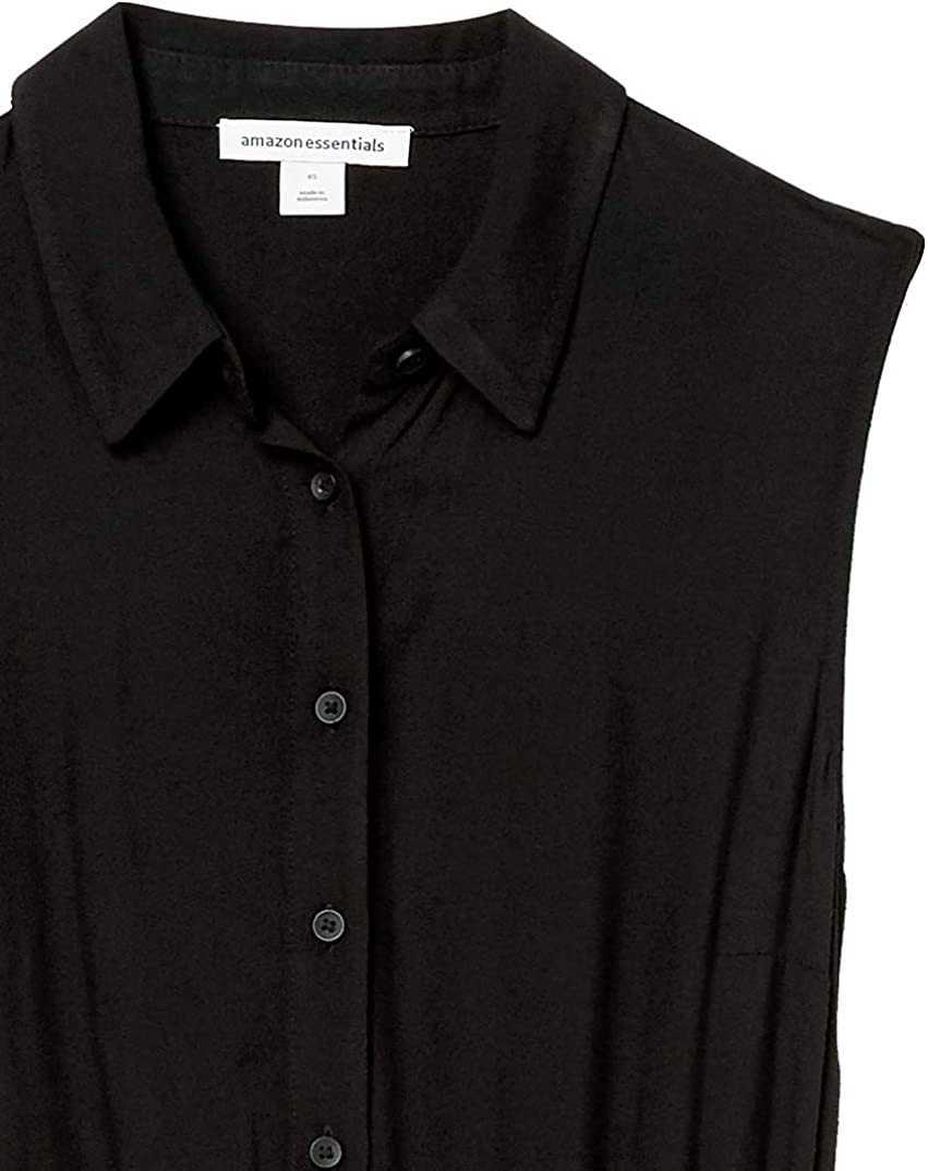 2023 Women's Sleeveless Woven Shirt Dress New Prom Dress A-line Dress Casual Fashion Versatile Girls' Dress