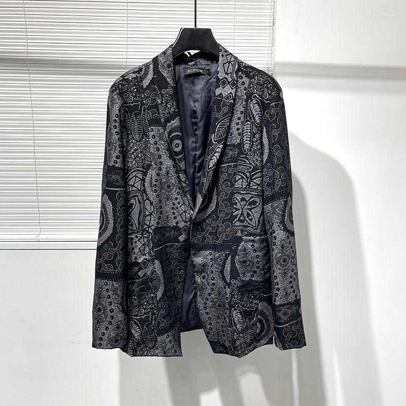 Men' Suits A2265 Spring Japanese Retro Irregular Printing Loose Long Sleeve Suit Men' Korean Style Fashion Slim Fit Trendy Coat, Picture shown
Men' Suits A2265 Spring Japanese Retro Irregular Printing Loose Long Sleeve Suit Men' Korean Style Fashion Slim Fit Trendy Coat, Picture shown