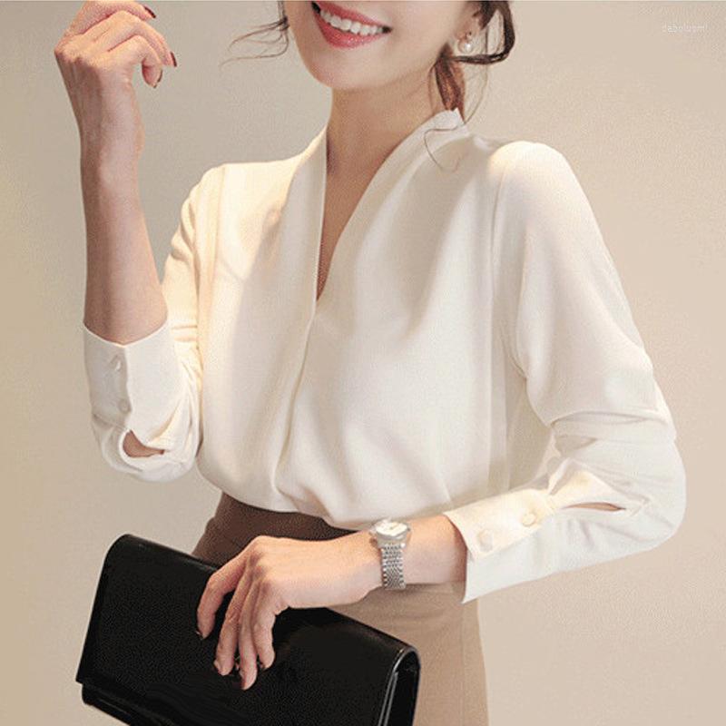 Women' Blouses Women' Chiffon Top 2023 Spring Fashion V-Neck Long Sleeve White Business Blouse For Women Office Work Formal, Beige
Women' Blouses Women' Chiffon Top 2023 Spring Fashion V-Neck Long Sleeve White Business Blouse For Women Office Work Formal, Beige