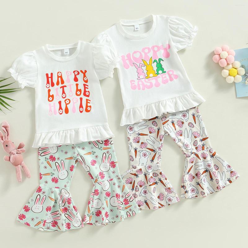 Clothing Sets Kid Girls Pants Set Short Sleeve Crew Neck Letters Print T-shirt With Flare
Clothing Sets Kid Girls Pants Set Short Sleeve Crew Neck Letters Print T-shirt With Flare