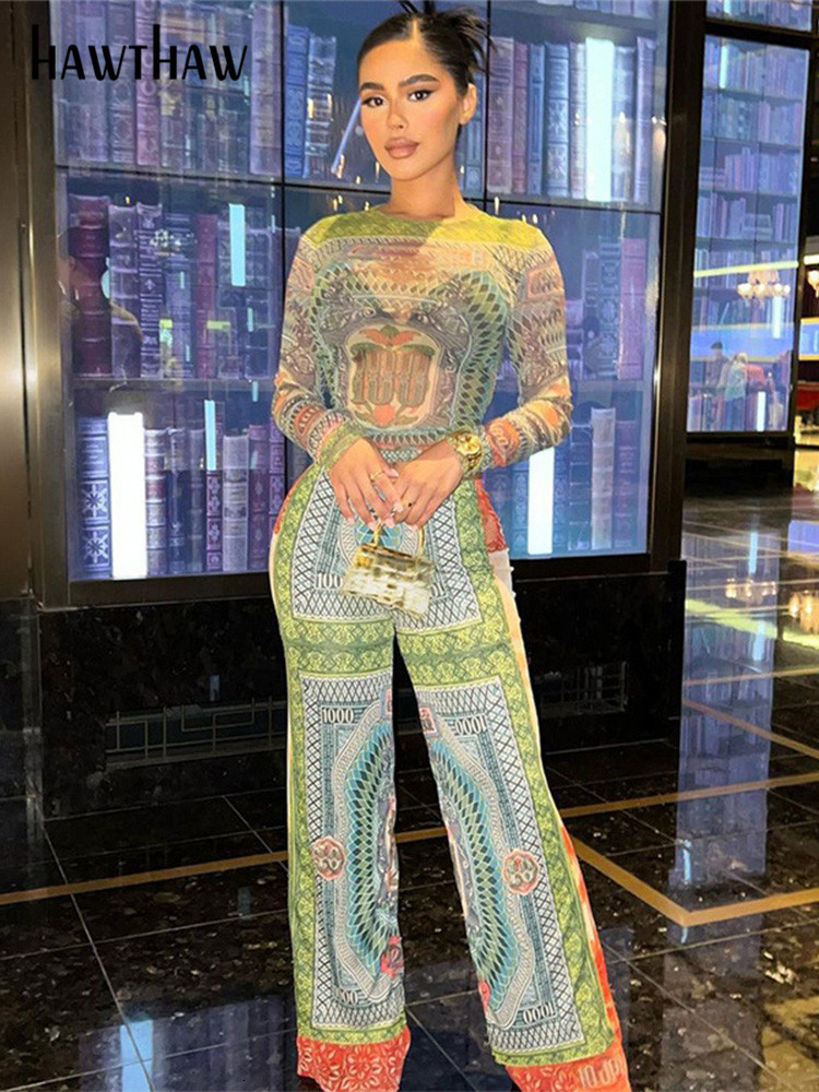 Women's Tracksuits Hawthaw Women Long Sleeve Mesh T Shirt Tops Pants Two Piece Sets Outfits Autumn Clothes Wholesale Items For Business 230413, Green
Women's Tracksuits Hawthaw Women Long Sleeve Mesh T Shirt Tops Pants Two Piece Sets Outfits Autumn Clothes Wholesale Items For Business 230413, Green