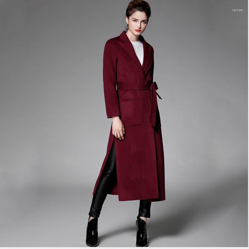 Women' Wool Fashion Double-sided Cashmere Coat High-end Handmade Coats Long Slim Woolen Trench Jacket Red Overcoats Outwears, Color same picture
Women' Wool Fashion Double-sided Cashmere Coat High-end Handmade Coats Long Slim Woolen Trench Jacket Red Overcoats Outwears, Color same picture