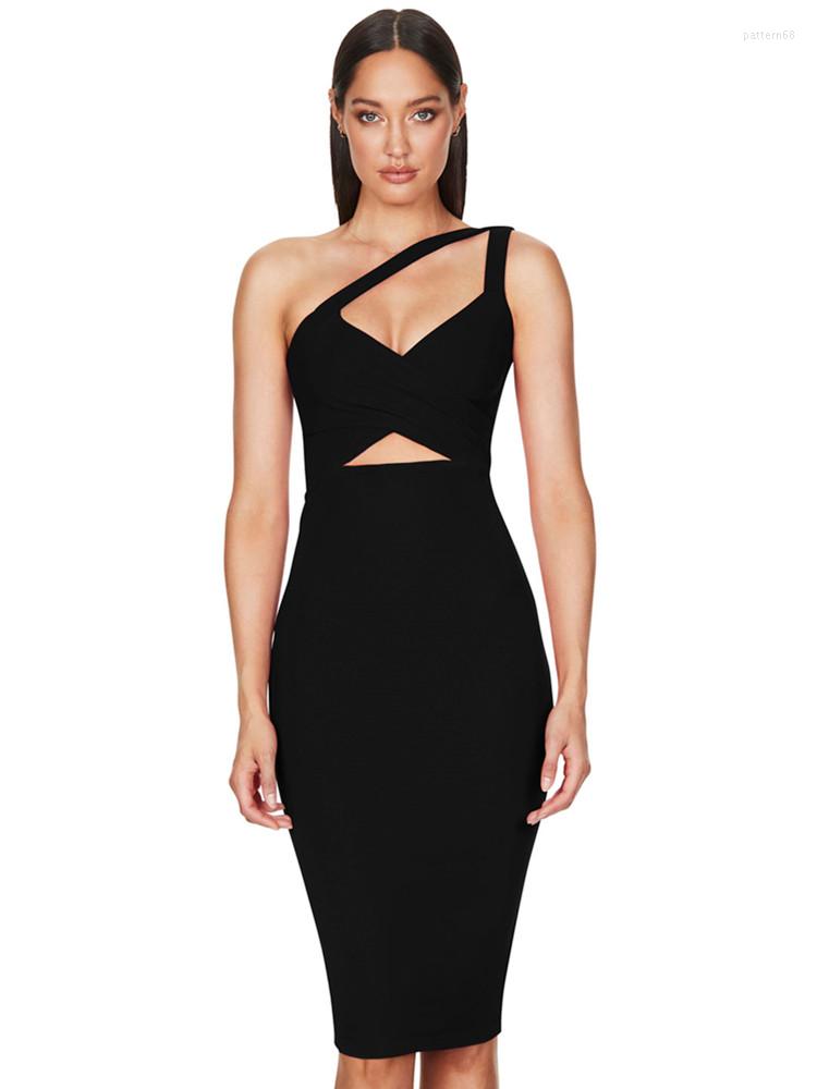 Casual Dresses Black White Bodycon Bandage Dress Women Sexy One Shoulder Hole High Waist Knee Length Celebrity Evening Club Party
Casual Dresses Black White Bodycon Bandage Dress Women Sexy One Shoulder Hole High Waist Knee Length Celebrity Evening Club Party