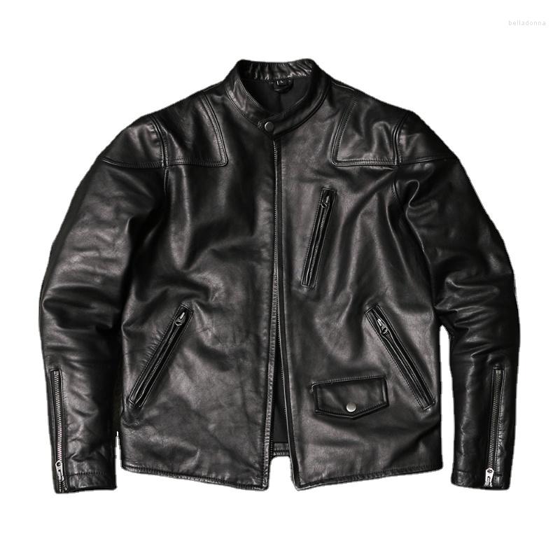Men's Jackets Design Horsehide Leather Vintage Biker Coats Men Slim Jacket Motorcycle Genuine Jaquetas 2A, Dark brown
Men's Jackets Design Horsehide Leather Vintage Biker Coats Men Slim Jacket Motorcycle Genuine Jaquetas 2A, Dark brown