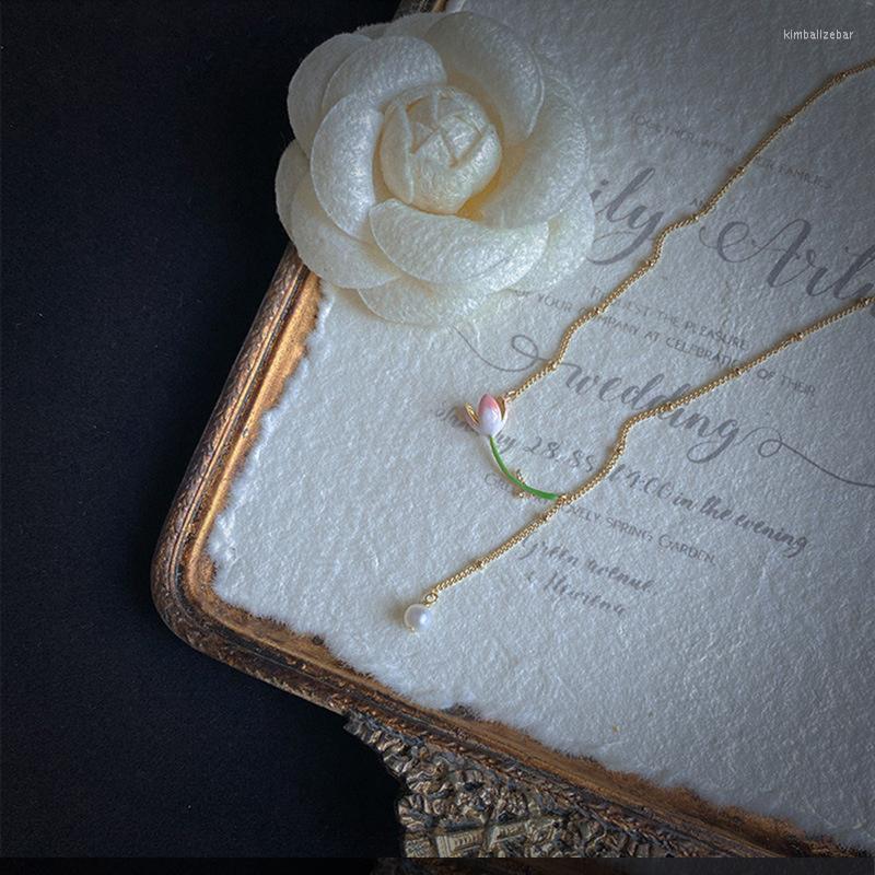 Pendant Necklaces Fashion Jewelry Shell Pearl Tassel Vintage Tulip Charms Chain Choker Necklace For Female
Pendant Necklaces Fashion Jewelry Shell Pearl Tassel Vintage Tulip Charms Chain Choker Necklace For Female