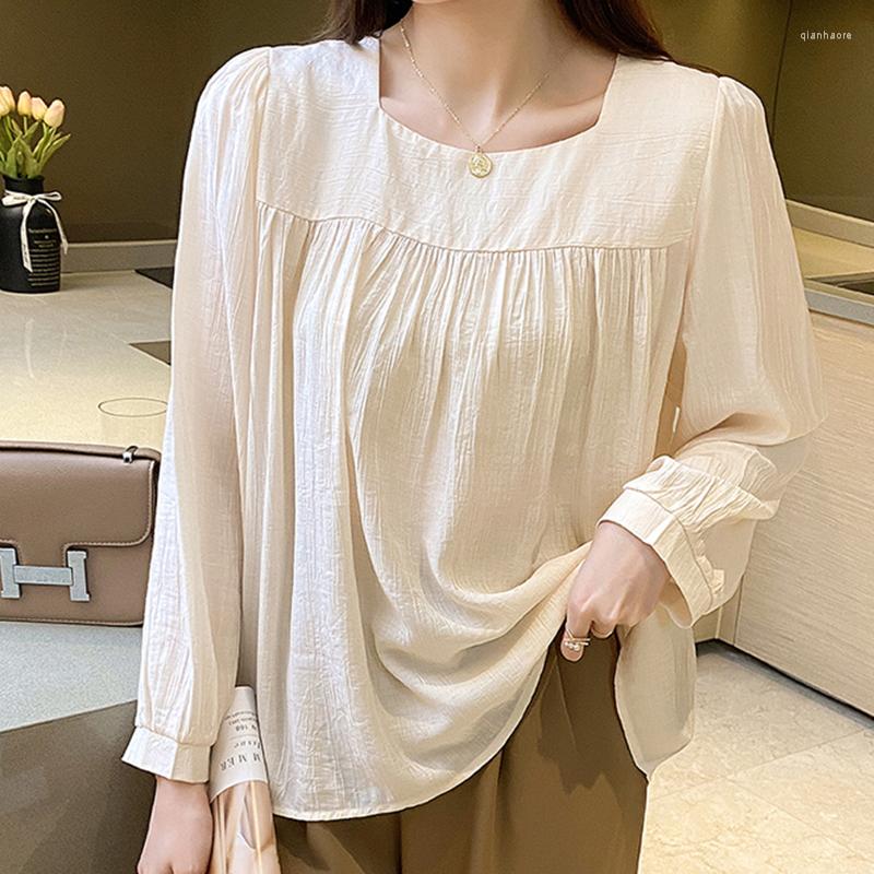 Women' Blouses Chic Ladies Shirts Fashion Women 2023 Spring Autumn Causal Long Sleeve Mujer Blusas, White
Women' Blouses Chic Ladies Shirts Fashion Women 2023 Spring Autumn Causal Long Sleeve Mujer Blusas, White