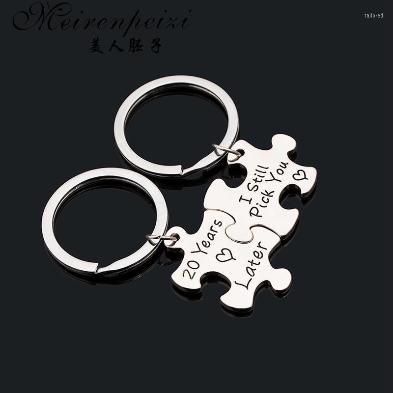 Keychains 2Pcs/Set Puzzle Couple Keychain For Lovers Holder Friends Key Chain Ring Llaveros Para Mujer Chaveiro Sleutelhanger
Keychains 2Pcs/Set Puzzle Couple Keychain For Lovers Holder Friends Key Chain Ring Llaveros Para Mujer Chaveiro Sleutelhanger