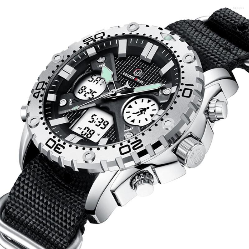 Wristwatches 2023 Men's Watches Top Men Wrist Watch Black Canvas Quartz Sports Waterproof Male Clock Relogio Masculino
Wristwatches 2023 Men's Watches Top Men Wrist Watch Black Canvas Quartz Sports Waterproof Male Clock Relogio Masculino