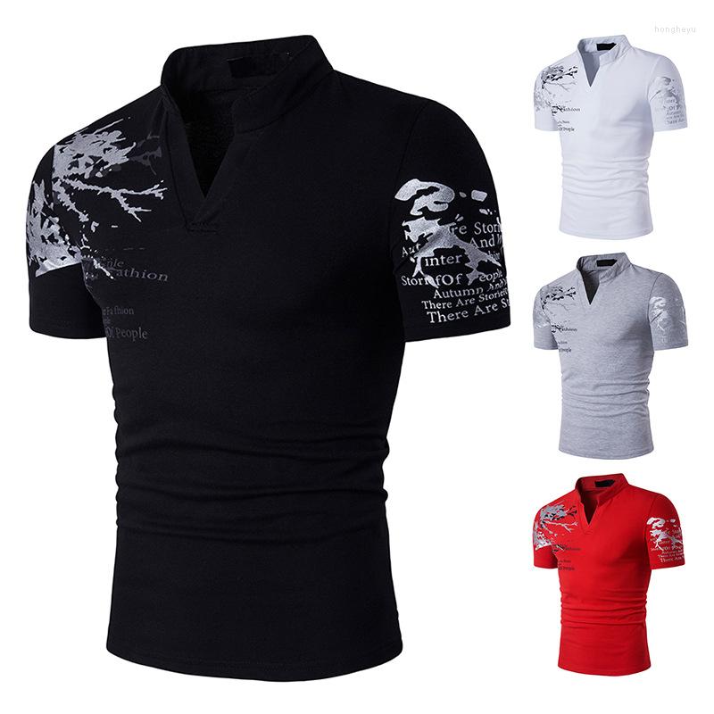Men' T Shirts Hollow Foreign Trade Men' European And American Style Printing Stand-up Collar Short-sleeved Large Size T-shirt, White
Men' T Shirts Hollow Foreign Trade Men' European And American Style Printing Stand-up Collar Short-sleeved Large Size T-shirt, White