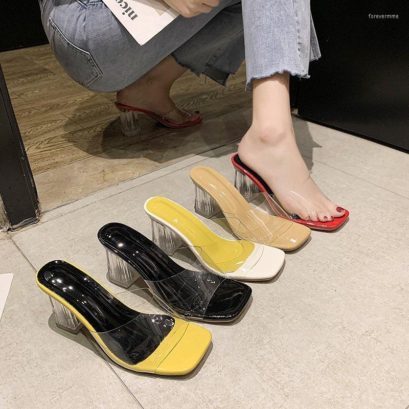 Sandals Summer Square Toe Jelly Shoes Thick Heel Transparent Slotted Women's Slippers High Zapatos Fiesta Mujer
Sandals Summer Square Toe Jelly Shoes Thick Heel Transparent Slotted Women's Slippers High Zapatos Fiesta Mujer