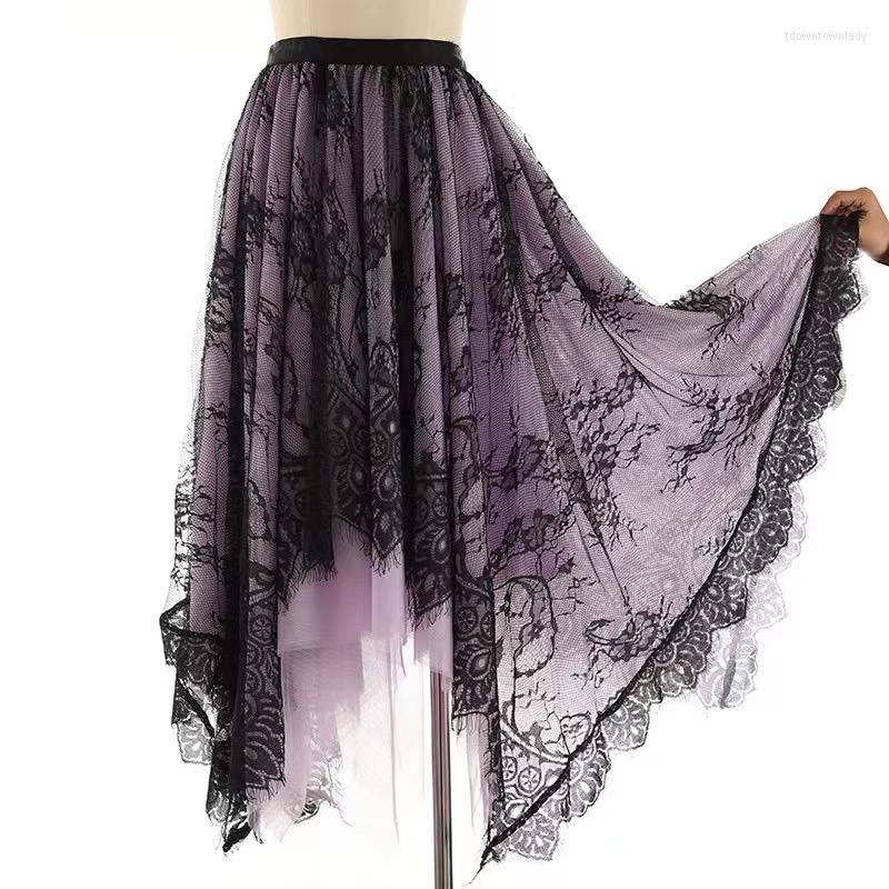Skirts Designer Retro Color Contrast Hook Flower Lace Half Skirt Ladies 2023 Fashion Everything Loose Irregular Pompadour, Black
Skirts Designer Retro Color Contrast Hook Flower Lace Half Skirt Ladies 2023 Fashion Everything Loose Irregular Pompadour, Black