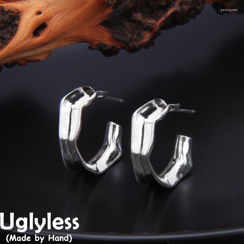 Stud Earrings Uglyless Irregular C Letter Studs Women Folded Impressive Fashion 925 Sterling Silver Brincos Simple Jewelry 
Stud Earrings Uglyless Irregular C Letter Studs Women Folded Impressive Fashion 925 Sterling Silver Brincos Simple Jewelry