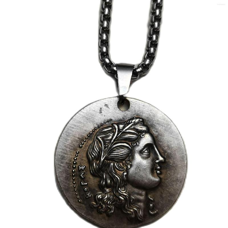 Pendant Necklaces Vintage Ancient Coin Silver Plated Man / Women Jewelry P0036
Pendant Necklaces Vintage Ancient Coin Silver Plated Man / Women Jewelry P0036