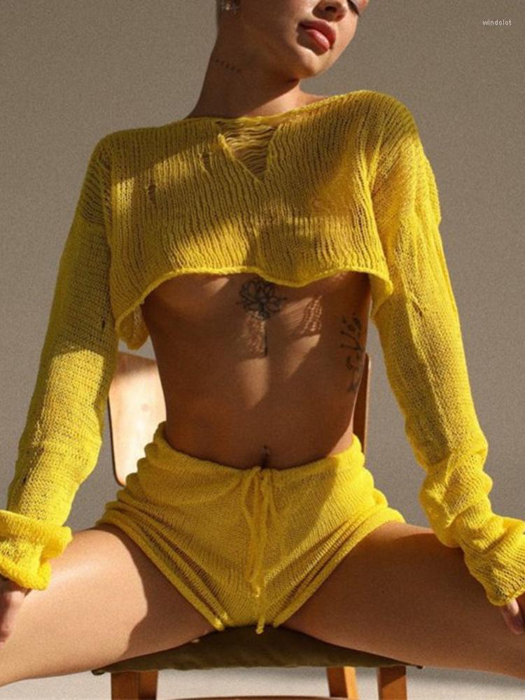 Women' Tracksuits Spring Summer Women Casual Outfits Streetwear Beach Style Loose Long Sleeve Sunscreen Lace Up Sexy Knitted Short Sets, Khaki
Women' Tracksuits Spring Summer Women Casual Outfits Streetwear Beach Style Loose Long Sleeve Sunscreen Lace Up Sexy Knitted Short Sets, Khaki