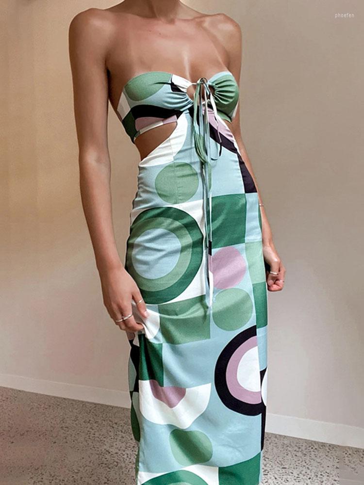 Casual Dresses Sexy Halter Strapless Printed Midi For Women Outfits 2023 Elegant Summer Bandage Backless Bodycon Club Party Dress, Green
Casual Dresses Sexy Halter Strapless Printed Midi For Women Outfits 2023 Elegant Summer Bandage Backless Bodycon Club Party Dress, Green