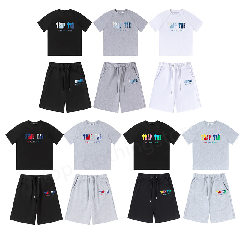 Designer Trapstar Mens women T shirts Shorts Summer Tracksuit Crew neck leisure Cottons rainbow Embroidered print Luxurys tops Clothing Size S
Designer Trapstar Mens women T shirts Shorts Summer Tracksuit Crew neck leisure Cottons rainbow Embroidered print Luxurys tops Clothing Size S