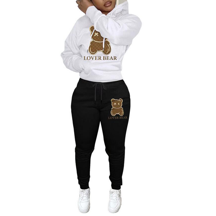 Designer Women Tracksuits 2023 New Two Piece Set Thickened Hooded Bear Pattern Sweater Trousers Casual Sports
Designer Women Tracksuits 2023 New Two Piece Set Thickened Hooded Bear Pattern Sweater Trousers Casual Sports