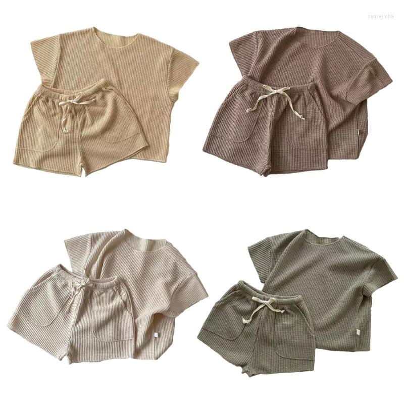 Clothing Sets Two-Piece Baby Suit Short Sleeve Shirt & Pants Set Knitting Clothes Girl Boys Unisex Summer Breathable Outfit, Brown
Clothing Sets Two-Piece Baby Suit Short Sleeve Shirt & Pants Set Knitting Clothes Girl Boys Unisex Summer Breathable Outfit, Brown