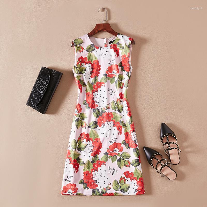 Casual Dresses Customzie Made Women's Summer Fashion Sleeveless O Neck Flower Print Knee Length Midi Vestido Dress, Picture color
Casual Dresses Customzie Made Women's Summer Fashion Sleeveless O Neck Flower Print Knee Length Midi Vestido Dress, Picture color