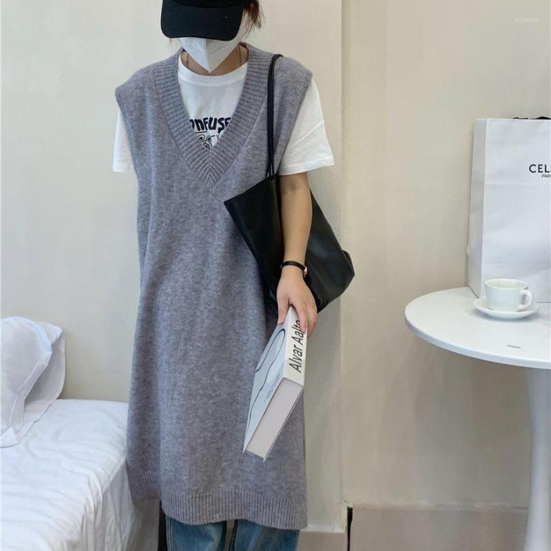 Casual Dresses 2023 Solid V-neck Sleeveless Pullover Long Knitted Vest Women's All-matched Sweater Dress DN817, Black
Casual Dresses 2023 Solid V-neck Sleeveless Pullover Long Knitted Vest Women's All-matched Sweater Dress DN817, Black