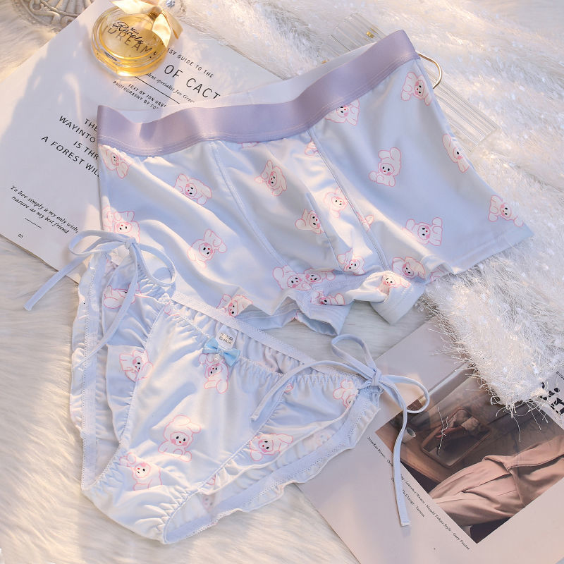 Women's Panties 2PCS Couple Underwear Women Men's Boxers Shorts Panties Lace Cartoon Rabbit Boy Girls Underpants Bandage Sexy Lovers Lingerie 230414
Women's Panties 2PCS Couple Underwear Women Men's Boxers Shorts Panties Lace Cartoon Rabbit Boy Girls Underpants Bandage Sexy Lovers Lingerie 230414