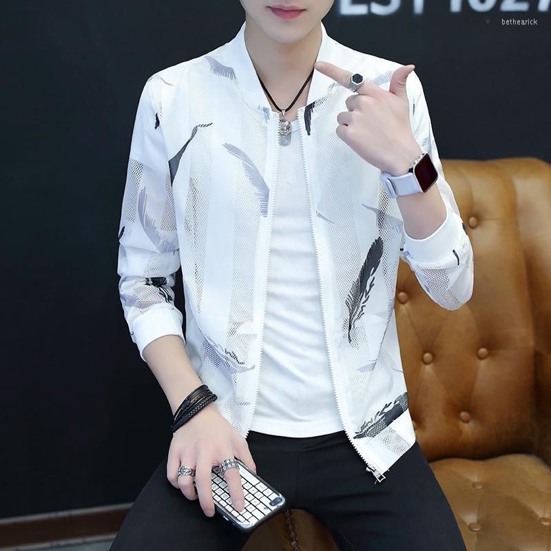 Men's Jackets Summer Thin Men Breathable Slim Fit Bomber Jacket Sun Protection Clothing Stand Collar Hollow Streetwear Outwear Coats, Black
Men's Jackets Summer Thin Men Breathable Slim Fit Bomber Jacket Sun Protection Clothing Stand Collar Hollow Streetwear Outwear Coats, Black