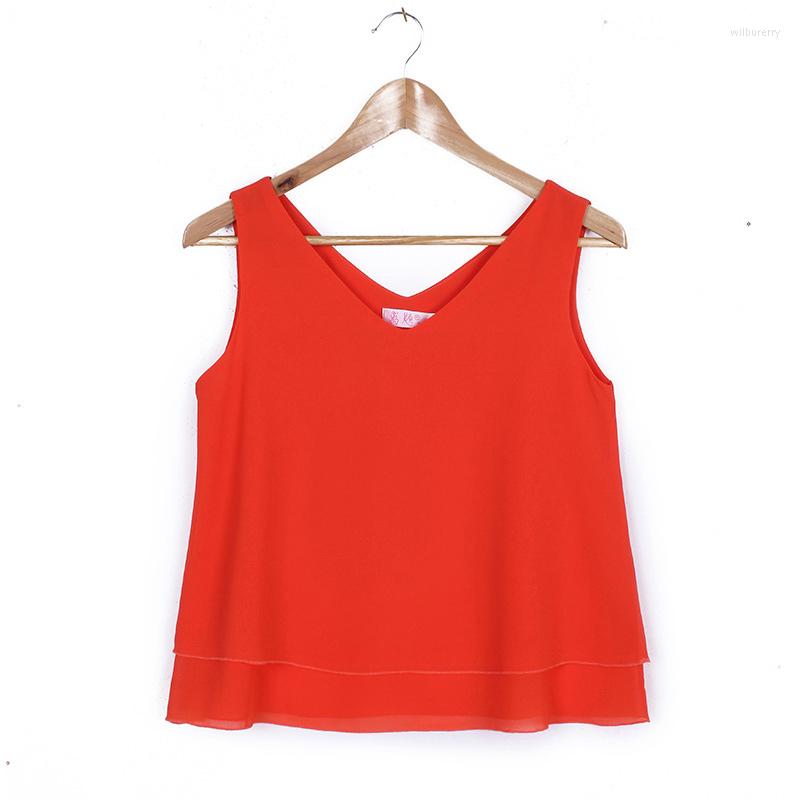 Women's Blouses Summer Sleeveless Chiffon Shirt Loose Large Size Thin V-neck Suspender Vest Women's Short External Wear Bottoming Top, Orange
Women's Blouses Summer Sleeveless Chiffon Shirt Loose Large Size Thin V-neck Suspender Vest Women's Short External Wear Bottoming Top, Orange