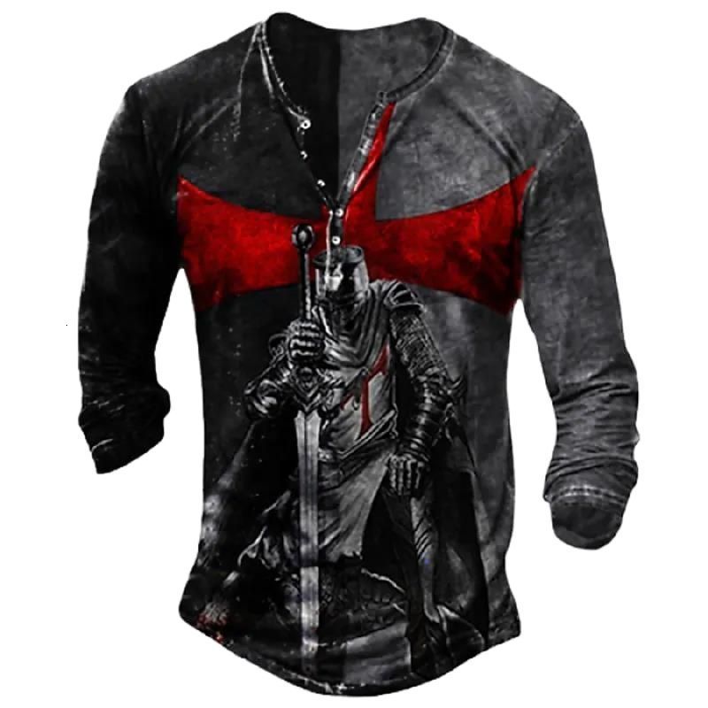 Men's T-Shirts Vintage Soilders Print Men's Henley Shirt T-shirts Spring Cotton Casual Button-Down V-Neck Long Sleeve Street Tops Men Clothing 230414, 7kouknights-19-12
Men's T-Shirts Vintage Soilders Print Men's Henley Shirt T-shirts Spring Cotton Casual Button-Down V-Neck Long Sleeve Street Tops Men Clothing 230414, 7kouknights-19-12
