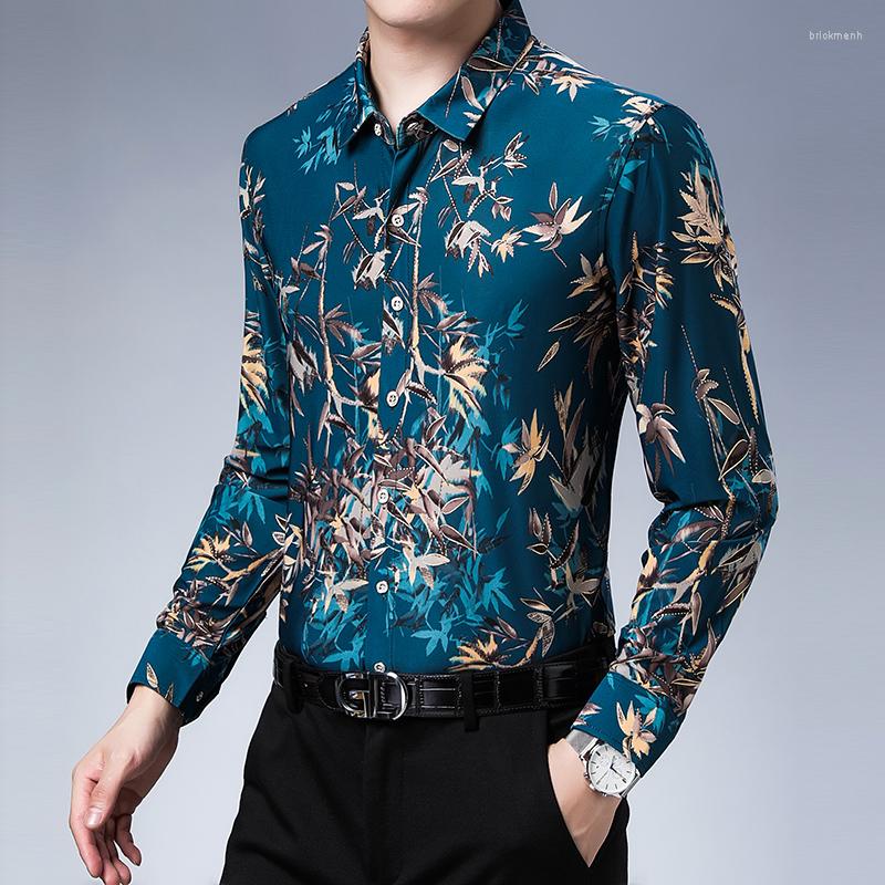Men's Casual Shirts YXL-8123 Fashionable Boutique Men's Floral Shirt Slimming No-Iron Business Lapel Top In Spring And Autumn, 8809-black
Men's Casual Shirts YXL-8123 Fashionable Boutique Men's Floral Shirt Slimming No-Iron Business Lapel Top In Spring And Autumn, 8809-black