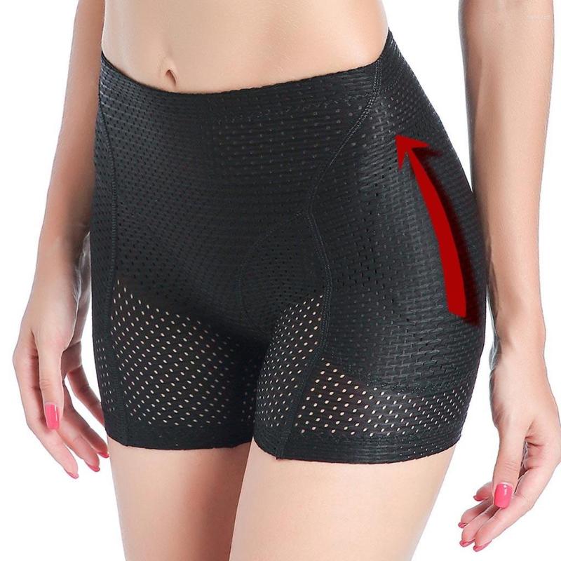 Women's Shapers Sexy Buttocks Hips Breathable Pantie Shapewear Underwear, Black