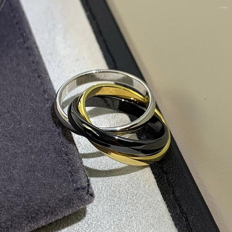 Cluster Rings High Fashion Pure 925 Sterling Silver Black Ceramics 3 Circles For Women Men Wedding Engagement Fine Bijoux
Cluster Rings High Fashion Pure 925 Sterling Silver Black Ceramics 3 Circles For Women Men Wedding Engagement Fine Bijoux