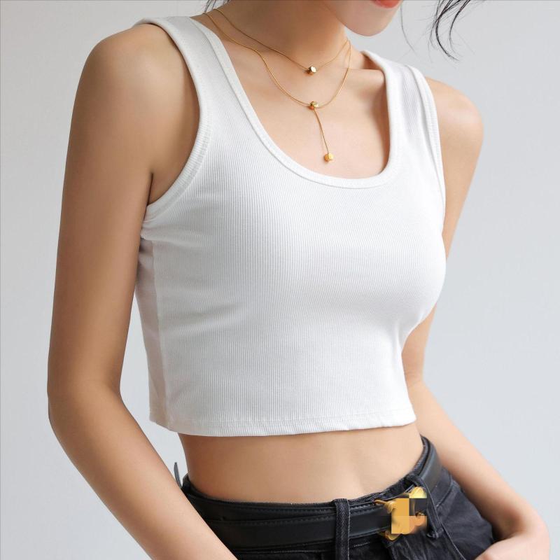Camisoles & Tanks Women Tank Crop Sexy Seamless Fashion Lingerie Bralette Wireless Sleeveless Cotton Camisole Tee Underwear Tube Tops Sports, White short
Camisoles & Tanks Women Tank Crop Sexy Seamless Fashion Lingerie Bralette Wireless Sleeveless Cotton Camisole Tee Underwear Tube Tops Sports, White short