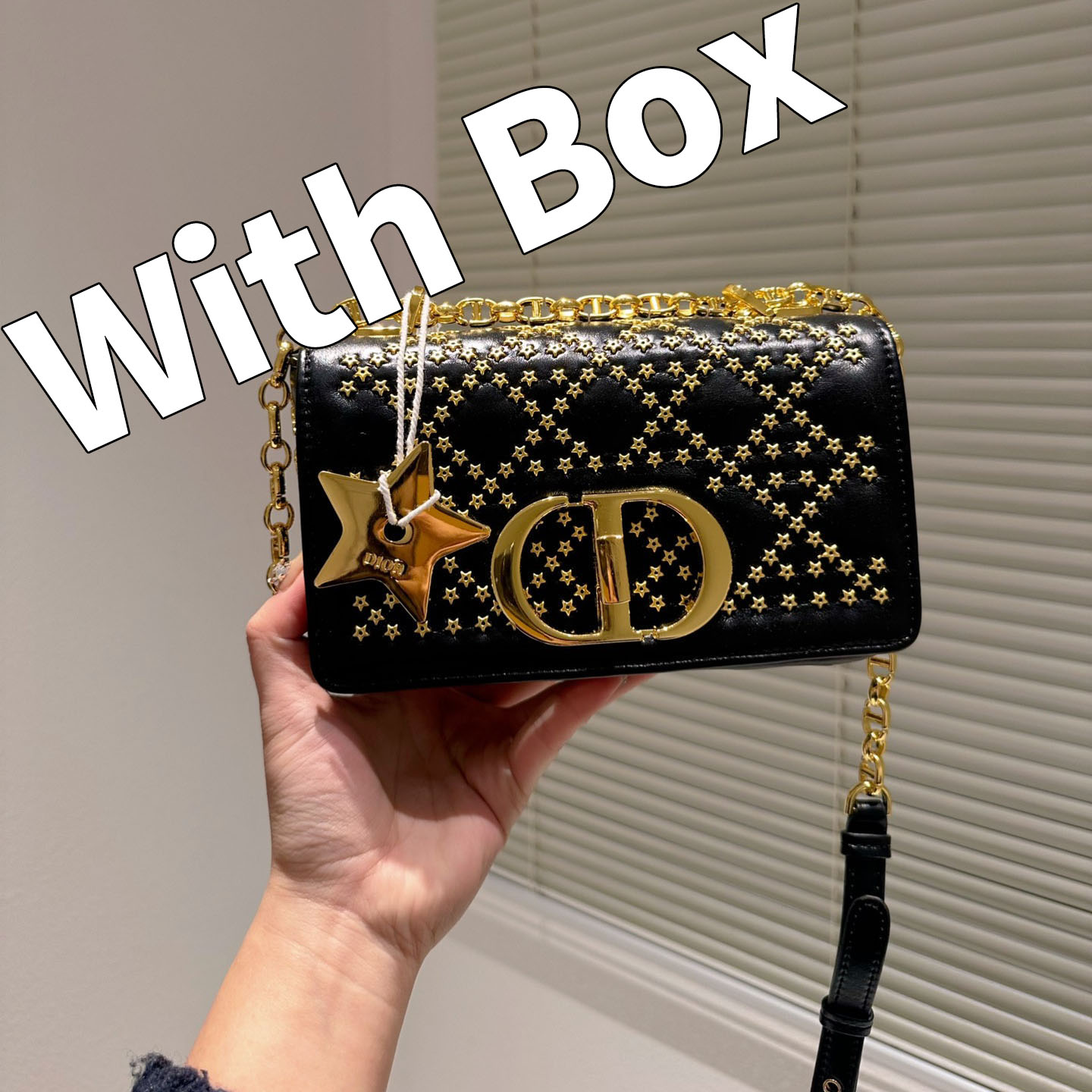 Dupe Watches Accessories MEDIUM DIOR CARO BAG Lucky Star Cannage Lambskin Flap Closure With 'CD' Twist Clasp, 910-black grained calfskin(25cm)
Dupe Watches Accessories MEDIUM DIOR CARO BAG Lucky Star Cannage Lambskin Flap Closure With 'CD' Twist Clasp, 910-black grained calfskin(25cm)