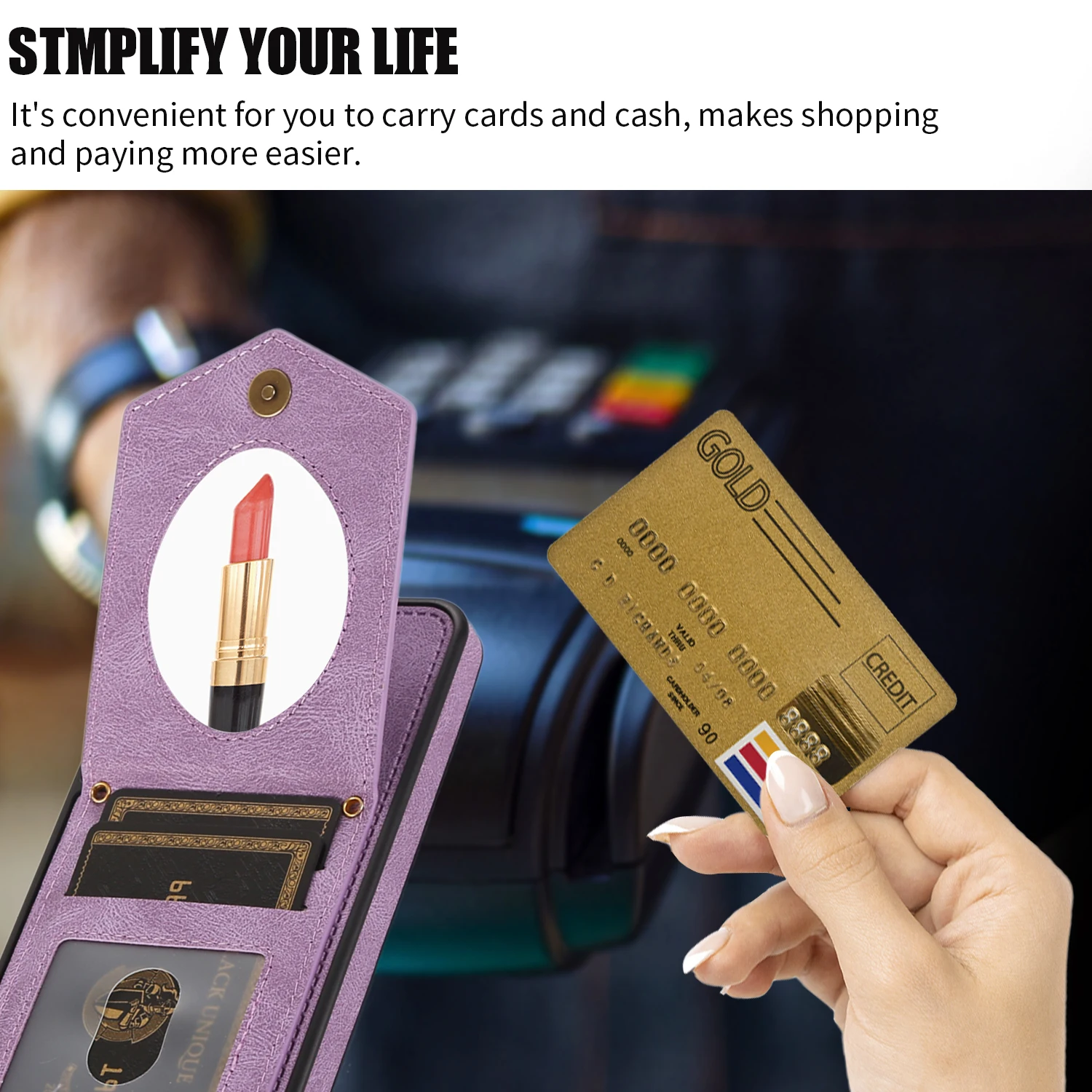 Crossbody Wallet Magnetic Phone Case For Samsung galaxy S24 S23 Ultra S22 Plus S21 S20 FE A54 A53 A52 A13 Note20 Ultra PU Leather Card Slots Pocket Ki