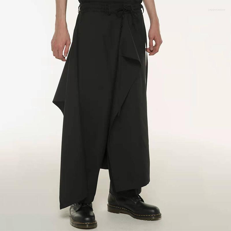 Men' Pants 22SS Trousers Middle-Waisted Loose Culotte Japanese Style Retro Men' Casual Trouser Skirt, Black
Men' Pants 22SS Trousers Middle-Waisted Loose Culotte Japanese Style Retro Men' Casual Trouser Skirt, Black