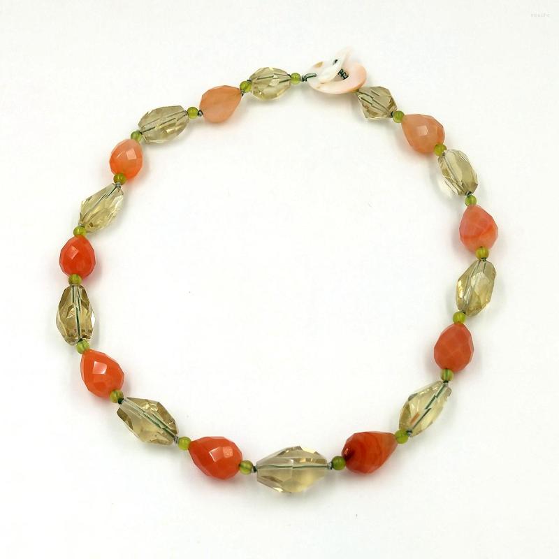 Choker Lii Ji Yellow Orange Color Necklace 49cm Lemon Quartz Carnelian Jade Women Stock Sale Jewelry
Choker Lii Ji Yellow Orange Color Necklace 49cm Lemon Quartz Carnelian Jade Women Stock Sale Jewelry