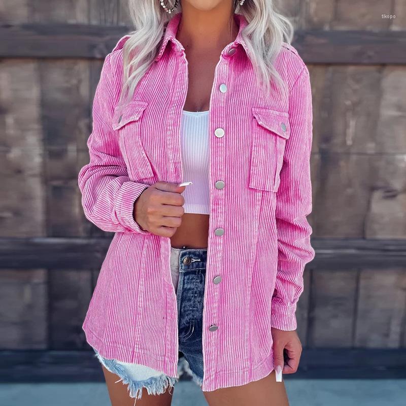 Women' Jackets Casual Lapel Collar Long Sleeve Coats Women Fashion Turn-down Corduroy Elegant Solid Color Loose Shirt Outerwear, 03 gray
Women' Jackets Casual Lapel Collar Long Sleeve Coats Women Fashion Turn-down Corduroy Elegant Solid Color Loose Shirt Outerwear, 03 gray