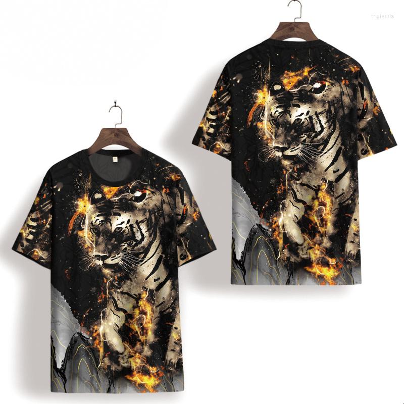 Men's T Shirts Creative 3D Tiger Digital Printing Icy Cool Short Sleeve Tees Tops Summer Quality Hollow Silky Elastic Shirt Men Oversized, Picture shown
Men's T Shirts Creative 3D Tiger Digital Printing Icy Cool Short Sleeve Tees Tops Summer Quality Hollow Silky Elastic Shirt Men Oversized, Picture shown