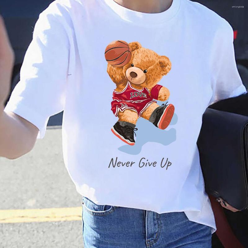 Women's T Shirts Graphic Basketball Teddy Bear Never Give Up Letter Print T-shirt Unisex Tees Summer Tee 19 Colors, Sand
Women's T Shirts Graphic Basketball Teddy Bear Never Give Up Letter Print T-shirt Unisex Tees Summer Tee 19 Colors, Sand
