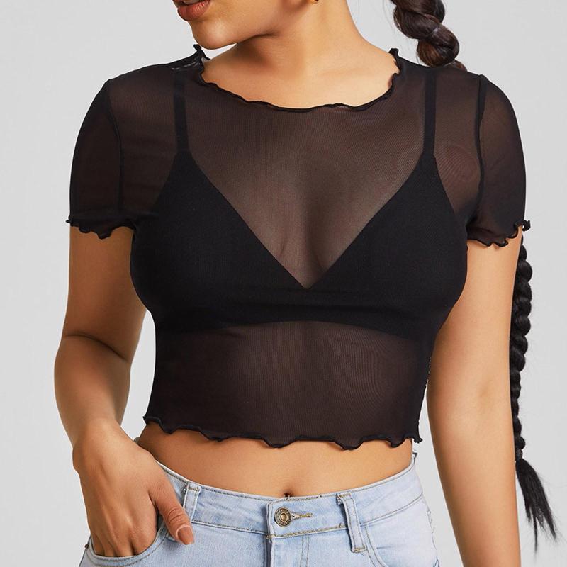 Women's Sleepwear Women 1PC Short Sleeve Casual Tops See Through Women's Mesh Crop Slim Pajamas Teddy Underwear Backless, Black
Women's Sleepwear Women 1PC Short Sleeve Casual Tops See Through Women's Mesh Crop Slim Pajamas Teddy Underwear Backless, Black