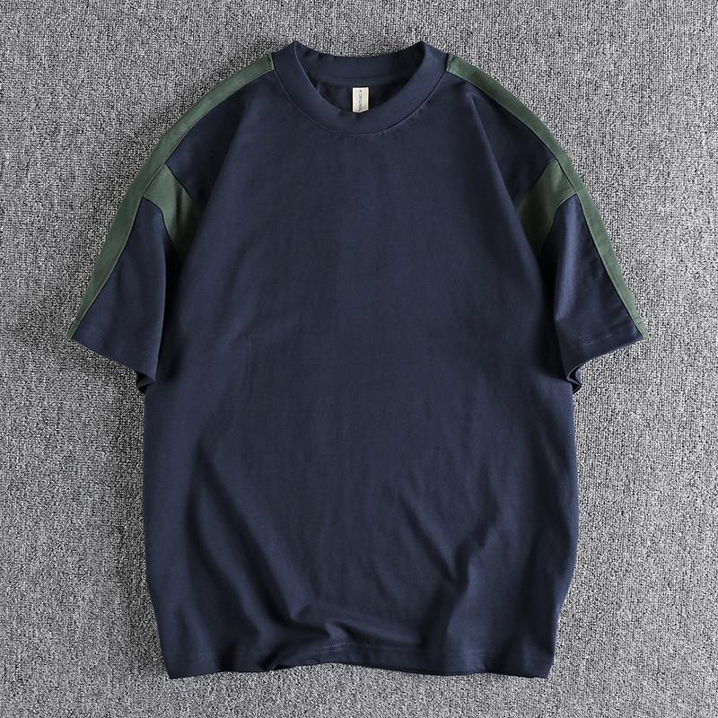 Men's T Shirts Contrast Panel Design Sense Round Neck Short Sleeve T-shirt Men's 2023 Summer Half Top 158, Blue
Men's T Shirts Contrast Panel Design Sense Round Neck Short Sleeve T-shirt Men's 2023 Summer Half Top 158, Blue