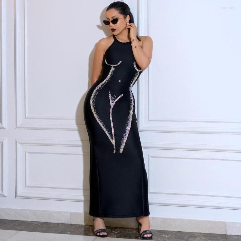 Casual Dresses 2023 Summer Round Neck Sleeveless Rhinestone Sexy Fashion Slim-Fitting Cool Dress, Black
Casual Dresses 2023 Summer Round Neck Sleeveless Rhinestone Sexy Fashion Slim-Fitting Cool Dress, Black