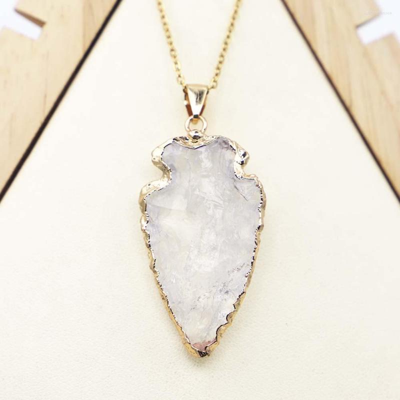 Pendant Necklaces Sell Natural Stone Raw Ore White Crystal Arrow Head Necklace Pendants Rough Healing Point Charms Fashion Jewelry
Pendant Necklaces Sell Natural Stone Raw Ore White Crystal Arrow Head Necklace Pendants Rough Healing Point Charms Fashion Jewelry