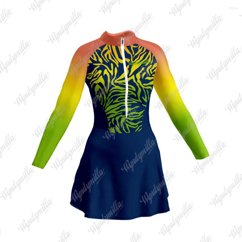Racing Sets Cycling Jersey Vestidinho Long Sleeve Short Skirt Jumpsuit Triathlon Suit Women Skinsuit Maillot Clothing Little Dress
Racing Sets Cycling Jersey Vestidinho Long Sleeve Short Skirt Jumpsuit Triathlon Suit Women Skinsuit Maillot Clothing Little Dress