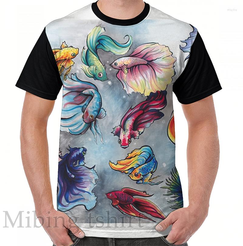Men' T Shirts Funny Print Men Shirt Women Tops Tee Betta Fish Graphic T-Shirt O-neck Short Sleeve Casual Tshirts
Men' T Shirts Funny Print Men Shirt Women Tops Tee Betta Fish Graphic T-Shirt O-neck Short Sleeve Casual Tshirts