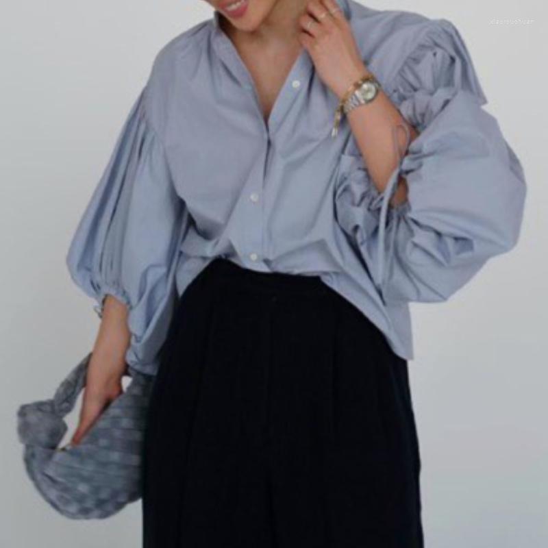 Women' Blouses WAKUTA 2023 Spring Art Loose Fit Breathable Top Lace Up Single Breasted Short Blouse Japan Refresh Casual Lantern Sleeve, Blue
Women' Blouses WAKUTA 2023 Spring Art Loose Fit Breathable Top Lace Up Single Breasted Short Blouse Japan Refresh Casual Lantern Sleeve, Blue