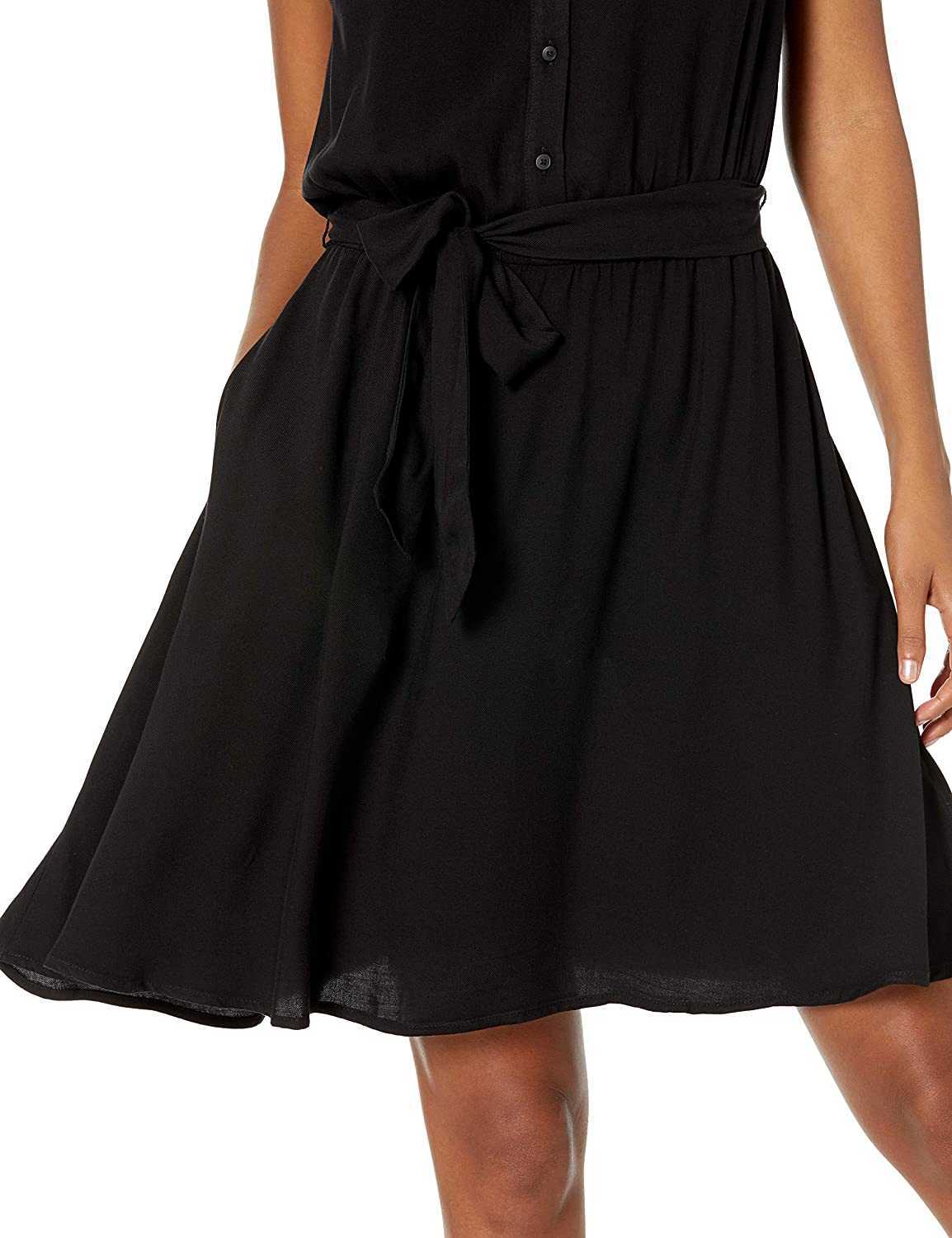 2023 Women's Sleeveless Woven Shirt Dress New Prom Dress A-line Dress Casual Fashion Versatile Girls' Dress