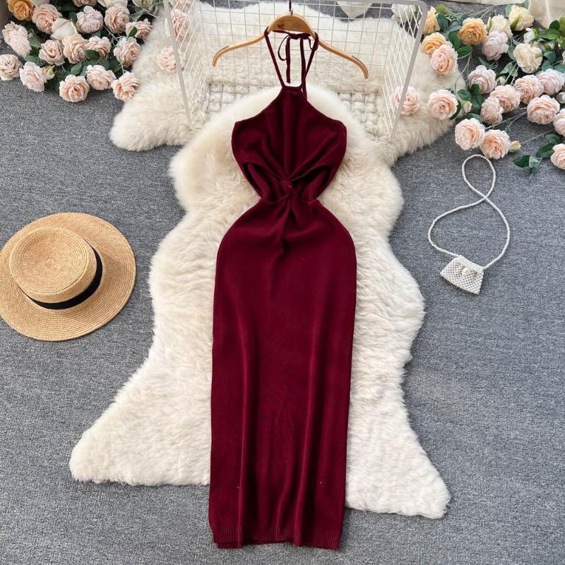 Casual Dresses Elegant Backless Solid Color Women Sexy Holiday Club Vestidos All Match Trendy Vintage Halter Bandage Luxury, Black
Casual Dresses Elegant Backless Solid Color Women Sexy Holiday Club Vestidos All Match Trendy Vintage Halter Bandage Luxury, Black