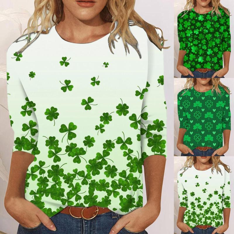 Women's T Shirts Tops For Womens Casual Summer Three Quarter Women's Long Sleeve Spandex Shirt Women Tee, Green
Women's T Shirts Tops For Womens Casual Summer Three Quarter Women's Long Sleeve Spandex Shirt Women Tee, Green